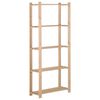 vidaXL Unidade arruma&ccedil;&atilde;o 5 prateleiras 80x28,5x170 cm pinho maci&ccedil;o