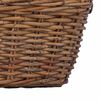 vidaXL Cesta de Plantador 2 pcs Castanho Rattan Lacak