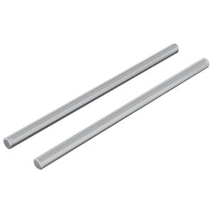 vidaXL Barras Rosqueadas 2 unid. Prateado M6 x 120 mm Metal