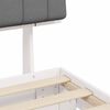 vidaXL Estrutura de Cama com Cabeceira Estofada Cinzento-claro
