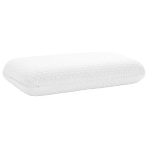 vidaXL Travesseiro para Dormir Liso Branco 60 x 40 x 13 cm