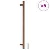 vidaXL Puxadores para m&oacute;veis 5 pcs 320 mm a&ccedil;o inoxid&aacute;vel bronze