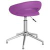 vidaXL Cadeiras de jantar girat&oacute;rias 2 pcs couro artificial roxo