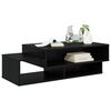 vidaXL Mesa de centro Carvalho Preto 105 x 50 x 32,5 cm