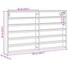 vidaXL Arm&aacute;rio vitrine 100x8,5x58 cm derivados madeira carvalho fumado