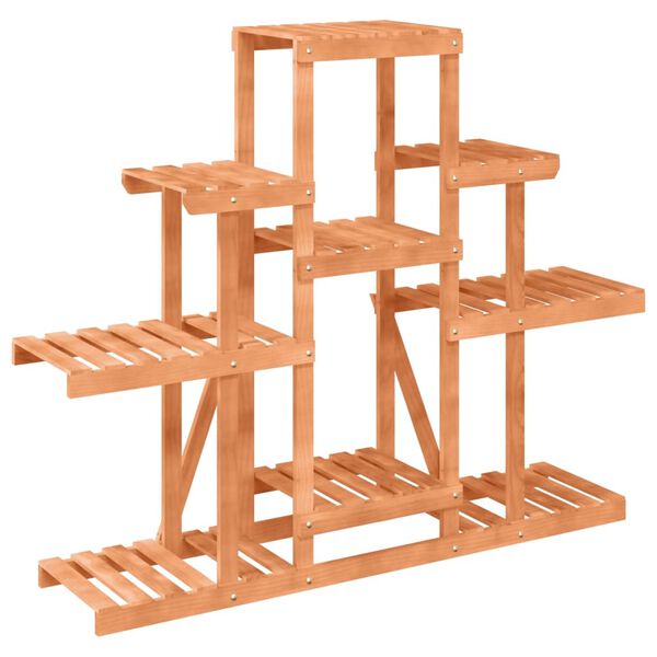 vidaXL Suporte de plantas 110x25x96 cm madeira de abeto maciça
