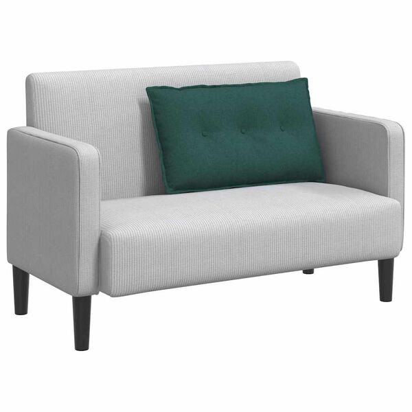 vidaXL Travesseiro para Costas Verde Escuro 80 x 19 x 50 cm tecido