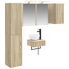 vidaXL Conjunto de M&oacute;veis para Banheiro 5 unid. Carvalho Sonoma