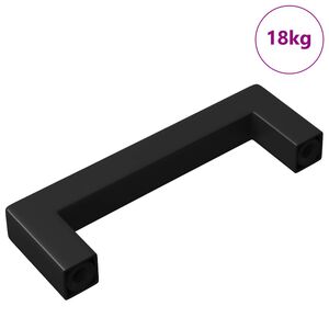vidaXL Ma&ccedil;aneta de M&oacute;veis 530 unid. Preto 105 x 12 x 36 mm Ferro