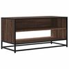 vidaXL M&oacute;vel TV 91x40x46 cm derivados madeira/metal carvalho castanho