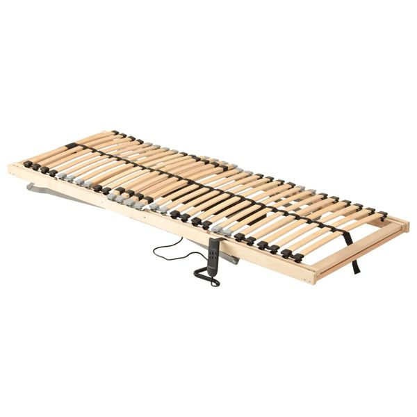 vidaXL Estrado de ripas el&eacute;trico com 28 ripas 7 zonas 100x200 cm