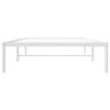 vidaXL Estrutura de cama 100x200 cm metal branco