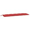 vidaXL Almofad&otilde;es banco jardim 2 pcs 180x50x7cm tecido oxford vermelho
