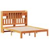 vidaXL Cama com estante sem colch&atilde;o 135x190 cm pinho maci&ccedil;o