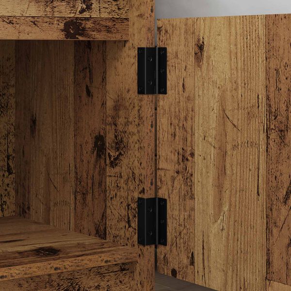 vidaXL Dobradi&ccedil;a 2 pcs Preto 38 x 17 x 60 mm Ferro