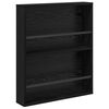 vidaXL Estante de Revistas 2 pcs Carvalho Preto 60 x 12 x 70 cm