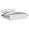vidaXL Estrutura da Cama com cabeceira Branco 180 x 200 cm