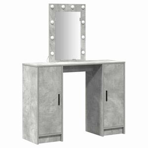 vidaXL Mesa de vestir Cinzento-claro 102 x 33 x 135 cm