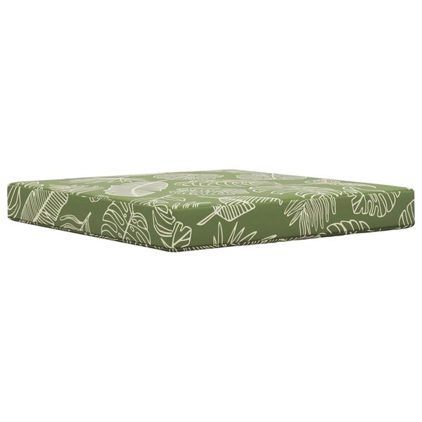 vidaXL Almofada para Sof&aacute; Externo 3 pcs Design de Folha Poli&eacute;ster