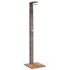 vidaXL Chuveiro de exterior 50x55x224 cm vime PE/madeira ac&aacute;cia cinza