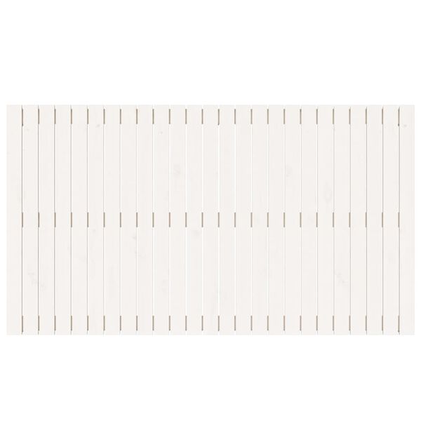 vidaXL Cabeceira de parede 159,5x3x90 cm pinho maciço branco