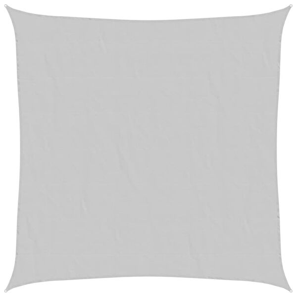vidaXL Para-sol estilo vela 4,5x4,5m oxford 100% poli&eacute;ster cinza-claro
