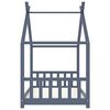 vidaXL Estrutura de cama para crianças 90x200 cm pinho maciço cinzento