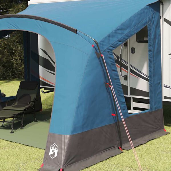 vidaXL Barraca de Caravana com telhado Azul 410 x 275 x 245 cm