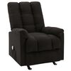 vidaXL Poltrona de massagens reclin&aacute;vel tecido preto