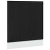 vidaXL Painel para lava-lou&ccedil;as Lyon Carvalho Preto 60x1,5x67 cm Madeira engenheirada