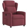 vidaXL Poltrona reclin&aacute;vel tecido vermelho tinto