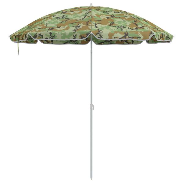 vidaXL Guarda-sol Camuflagem 161 x 161 x 193 cm Poli&eacute;ster
