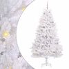vidaXL &Aacute;rvore de Natal Articulada Artificial Branco 210 cm PVC e A&ccedil;o