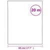 vidaXL Pel&iacute;cula para janela fosca 60x2000 cm PVC branco