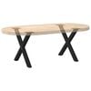 vidaXL P&eacute;s para mesa de centro em formato de X, 2 pe&ccedil;as, preto, 50x(42-43) cm, a&ccedil;o