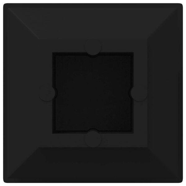 vidaXL Tampas de Extremidade 12 pcs Preto 15 x 15 x 15 mm PP