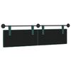 vidaXL Cabeceira Suspensa Verde Escuro 190 x 55 x 7 cm tecido