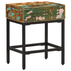 vidaXL Mesa de apoio 40x30x51 cm madeira recuperada maci&ccedil;a