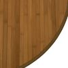 vidaXL Tapete redondo 100 cm bambu castanho