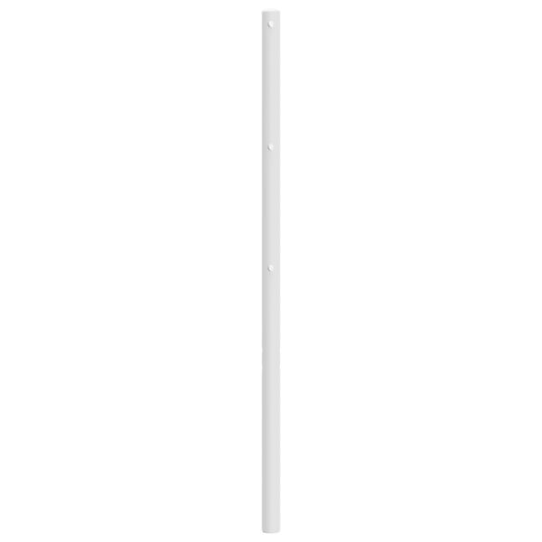 vidaXL Cabeceira de cama 107 cm metal branco