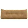 vidaXL Travesseiro para Costas Castanho 120 x 24 x 50 cm Veludo