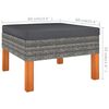 vidaXL 6 pcs conjunto lounge de jardim c/ almofad&otilde;es vime PE cinzento