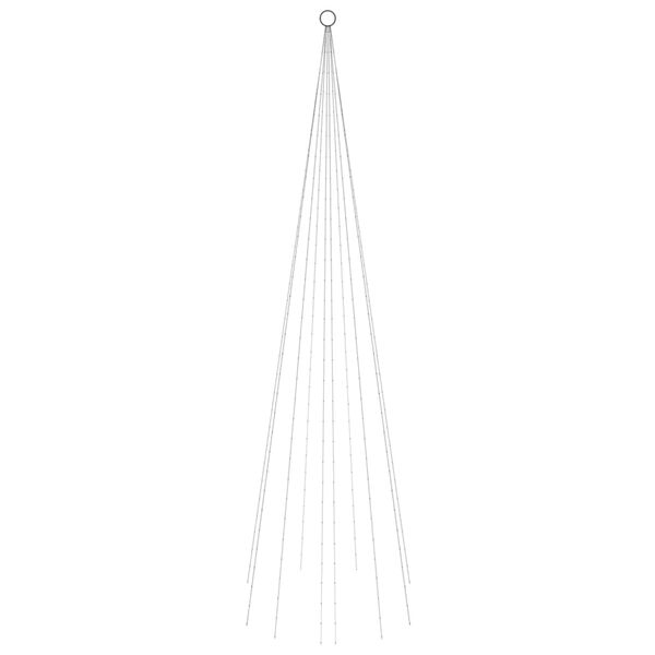 vidaXL &Aacute;rvore de Natal mastro de bandeira 310 LEDs 300 cm azul