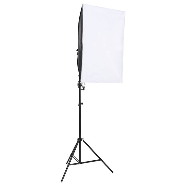 vidaXL Kit de estúdio fotográfico com conjunto de iluminação e fundo