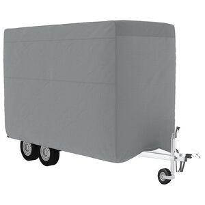 vidaXL Capa atrelado cavalo 334x148x230 cm tecido n&atilde;o tecido cinzento