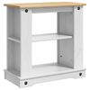 vidaXL Suporte para Aqu&aacute;rio CORONA Branco e marrom 60 x 30 x 60 cm