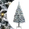 vidaXL &Aacute;rvore de Natal Artificial Branco 240 cm PVC, A&ccedil;o e Pl&aacute;stico