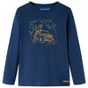 T-shirt de manga comprida para crian&ccedil;a azul-marinho 116