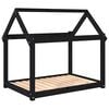 vidaXL Cama para c&atilde;es 101x70x90 cm madeira de pinho preto