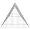 vidaXL Gaiola para galinhas Prateado 650 x 100 x 85 cm A&ccedil;o Galvanizado